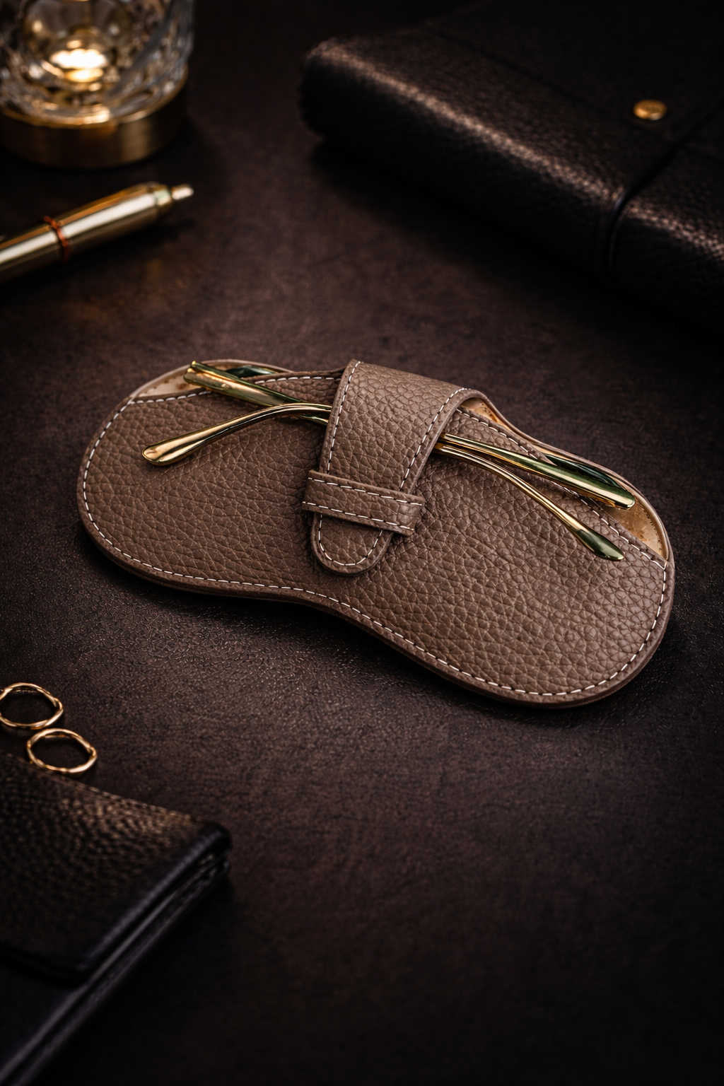 Étui à Lunettes Cuir PU | Protection Anti-Rayures